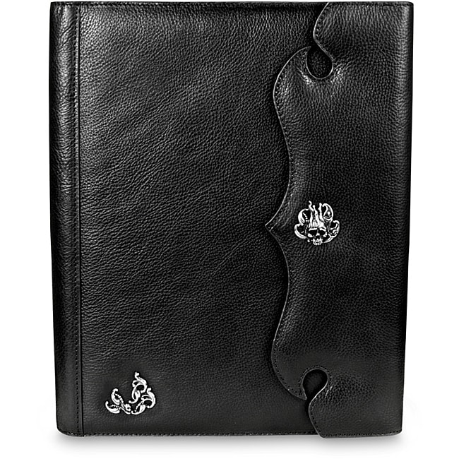 Zeyner Black Leather Folio Jotter