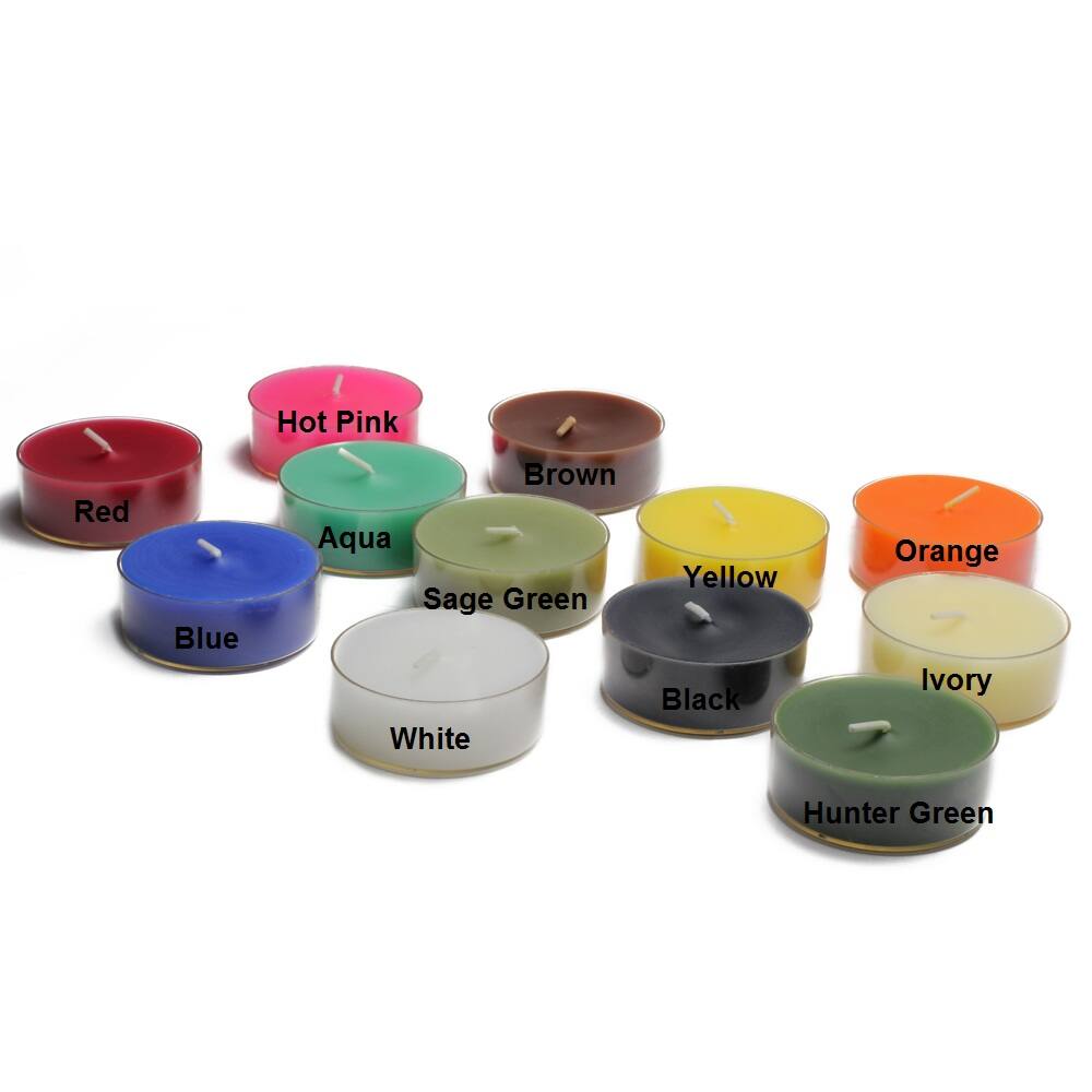 Mega Oversized Plastic Cup Tealight Candles (Set of 12)