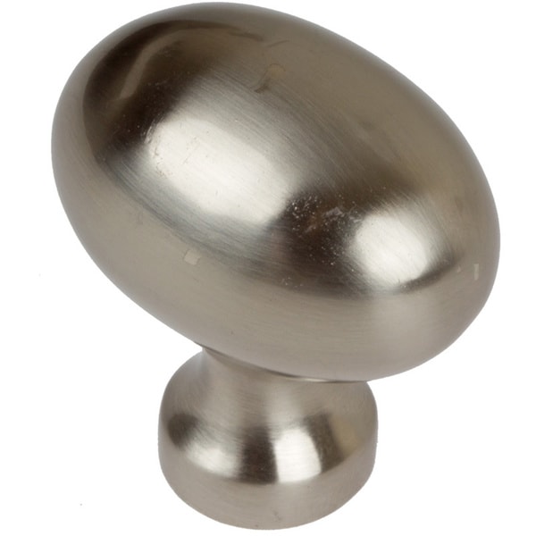 GlideRite 1.25-inch Satin Nickel Classic Oval Egg Cabinet ...