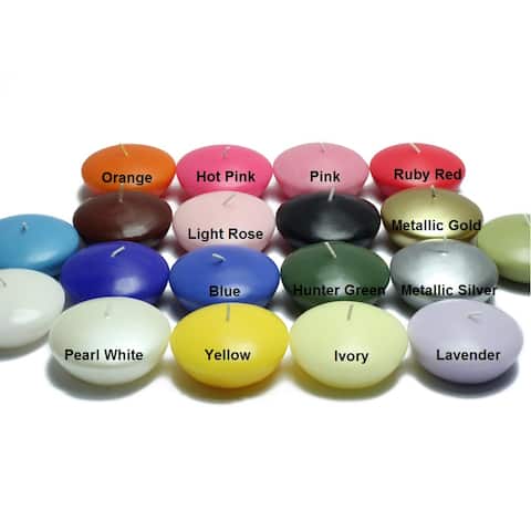 Hand-Poured Floating Candles (Pack of 12)