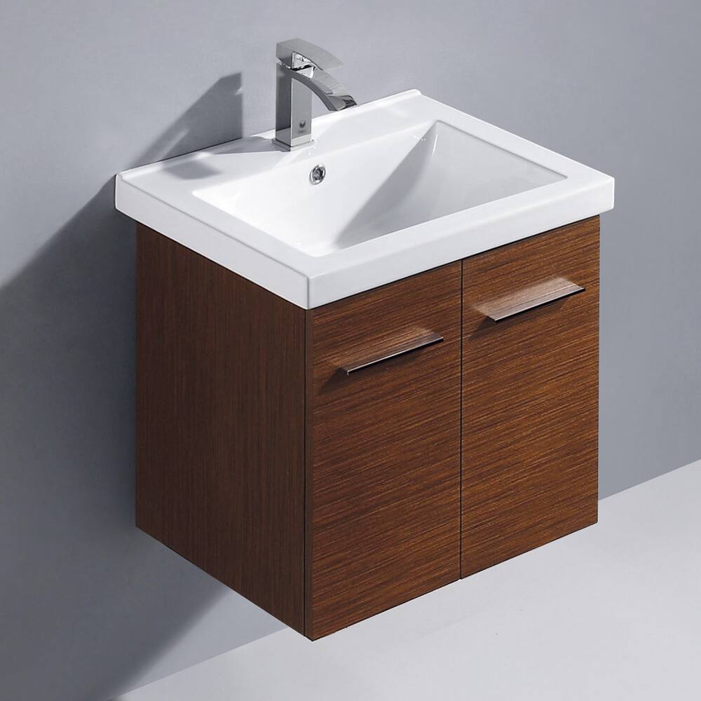Vigo 24-inch Amber Single Bathroom Vanity - White
