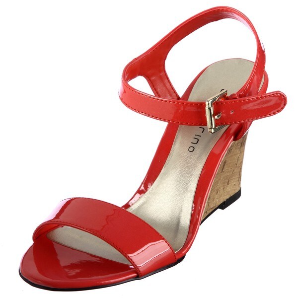 Ann Marino Women�s �Misti� Coral Wedge Sandals Free