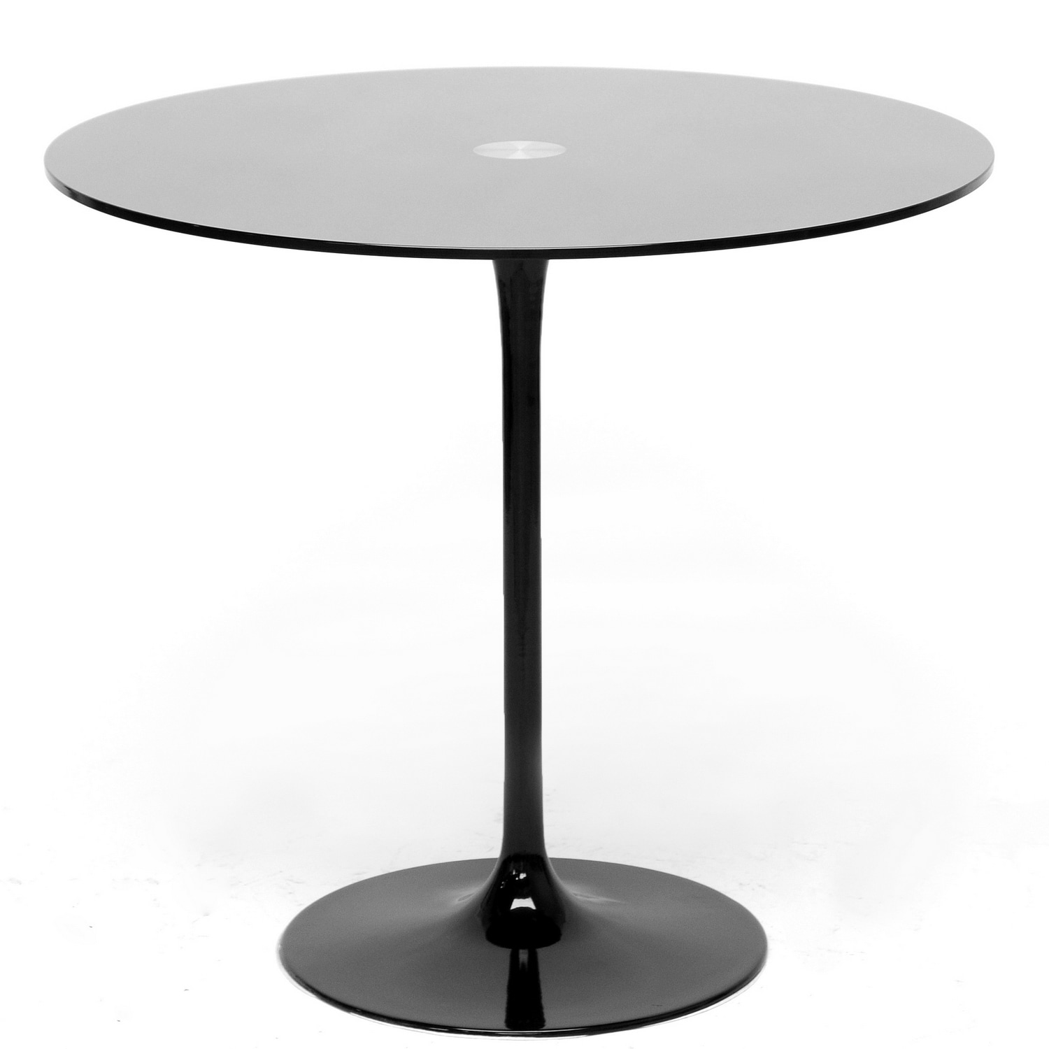 Odensa Black Glass Modern Bistro Table L14049154