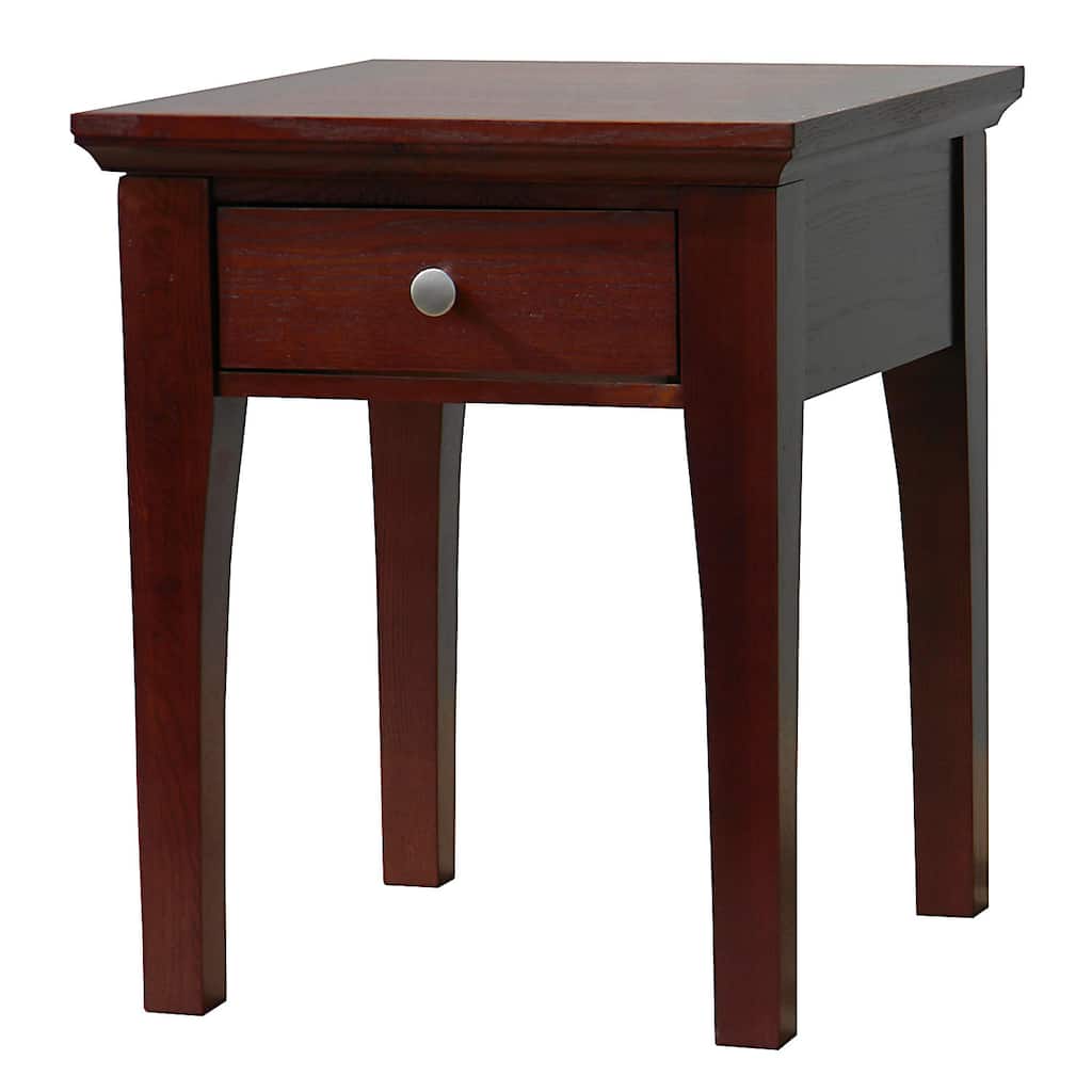 Fraser One-Drawer Mahogany End Table