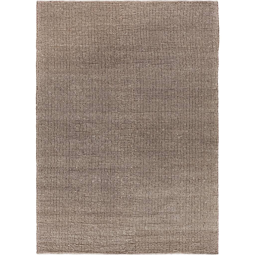 Hand-woven Casual Solid Grey Aberdeen Wool Area Rug - 8' x 11'