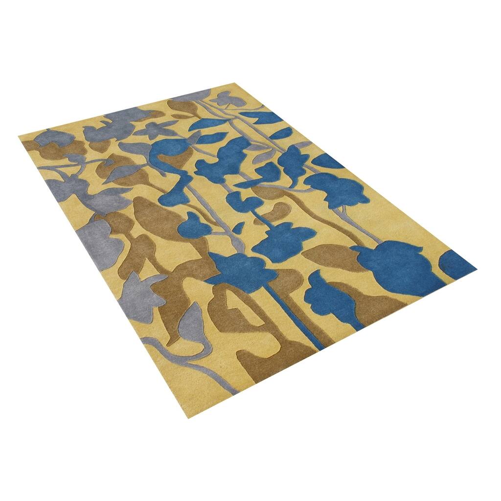 Alliyah Handmade Cornstalk New Zealand Blend Wool Rug - 4' x 6'