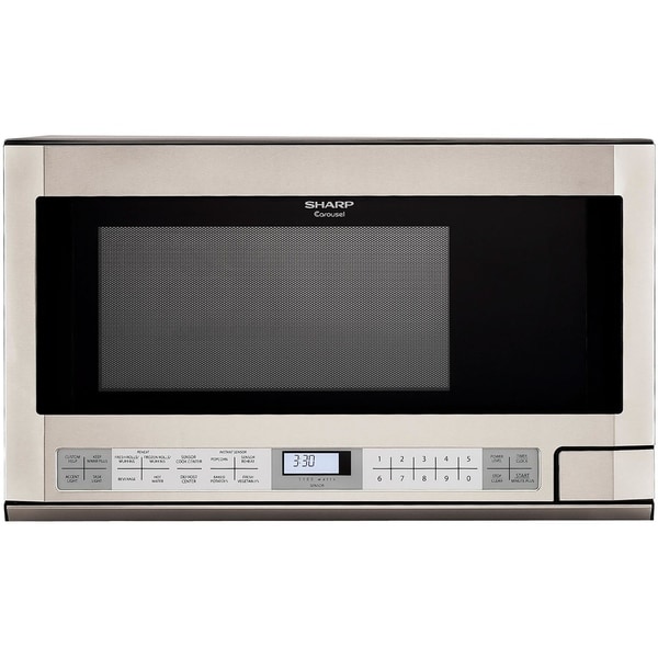 Sharp 1 5 Cubic Foot 1100 Watt Over The Counter Microwave Sharp 1 5 Cubic Foot 1100 Watt Over The Counter Microwave