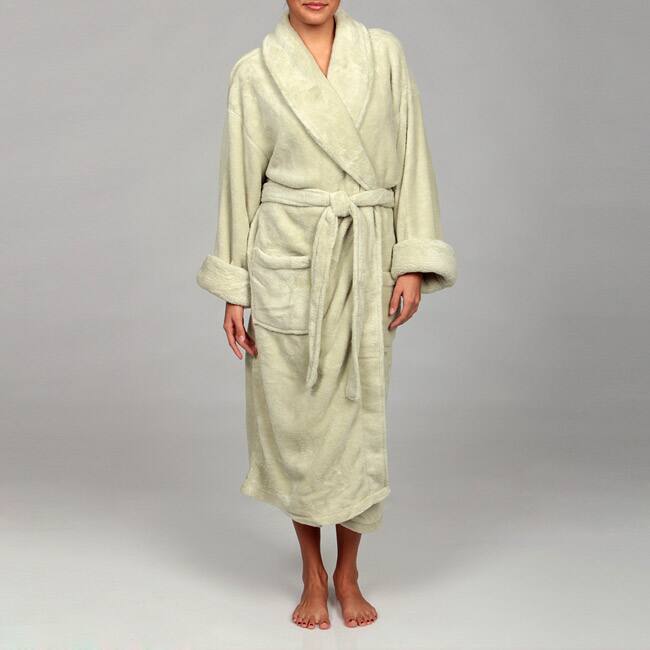 Woven Workz Unisex Boston Microfiber Willow Bath Robe