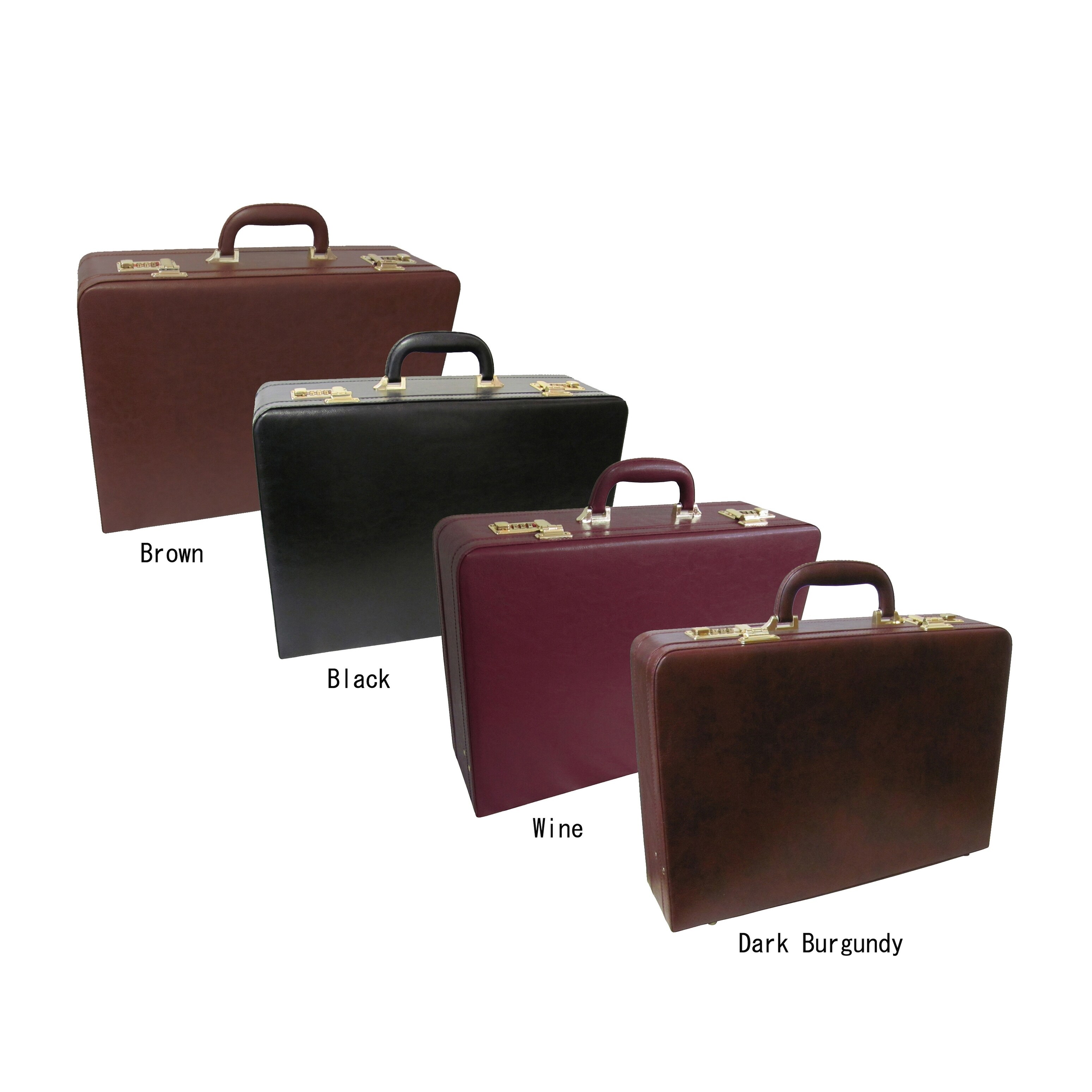 leather attache briefcase