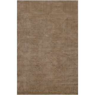 Hand Knotted Meru Geometric Wool Area Rug - 5' x 8' - 5' x 8'