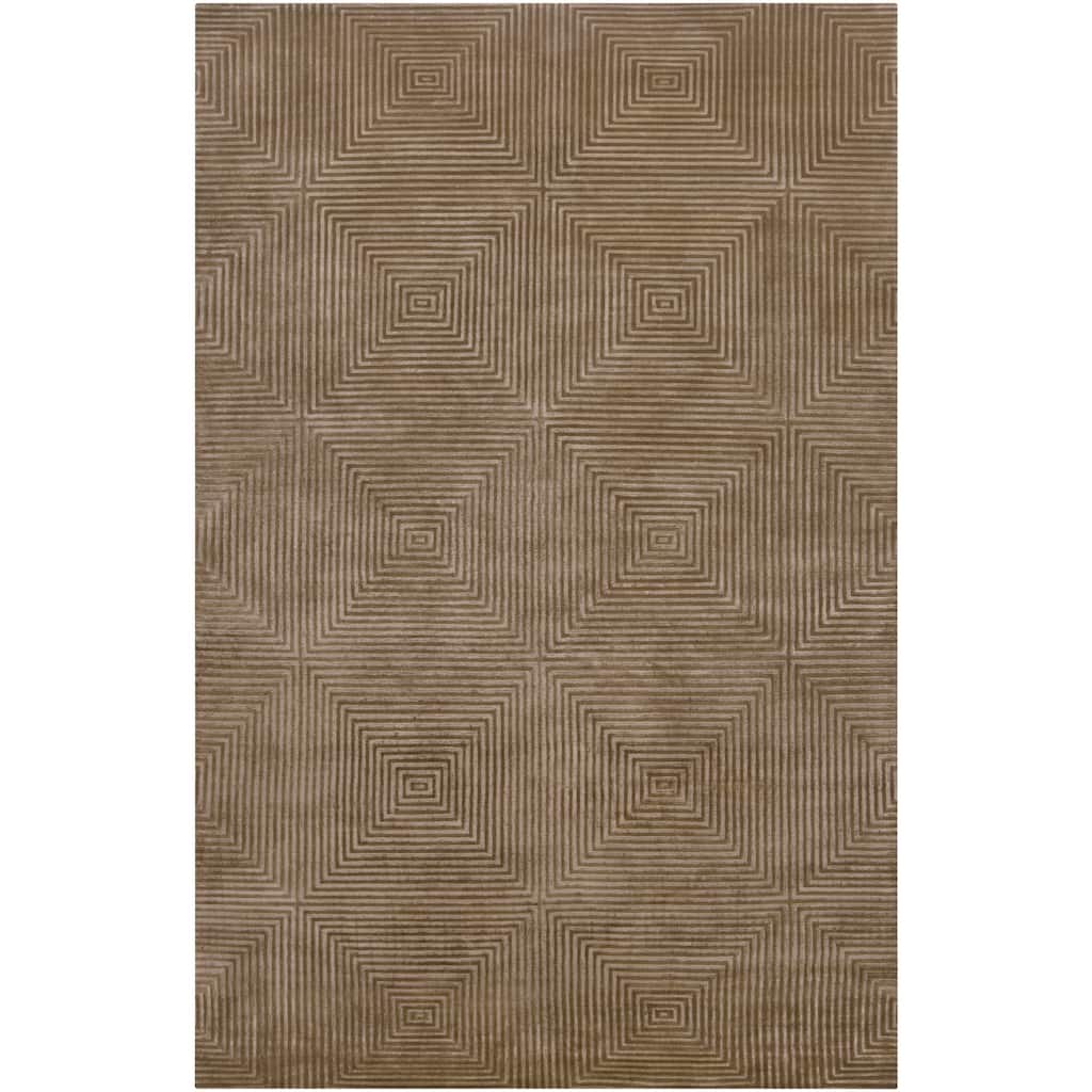 Hand Knotted Meru Geometric Wool Area Rug - 5' x 8' - 5' x 8'