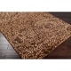 preview thumbnail 4 of 2, Hand-knotted Contemporary Brown/Tan Kipengre Semi-Worsted New Zealand Wool Abstract Area Rug - 5' x 8' - 5' x 8'