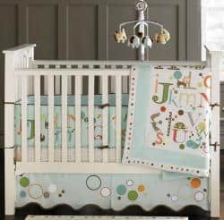 Shop Bananafish Migi Alphabet 3 Piece Crib Bedding Set Overstock