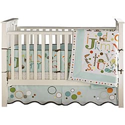 Shop Bananafish Migi Alphabet 3 Piece Crib Bedding Set Overstock