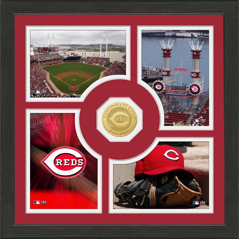 Highland Mint Cincinnati Reds 'Fan Memories' Minted Coin Photo Frame