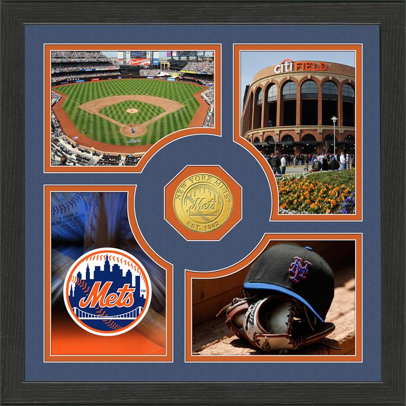 Highland Mint New York Mets 'Fan Memories' Minted Coin Photo Frame
