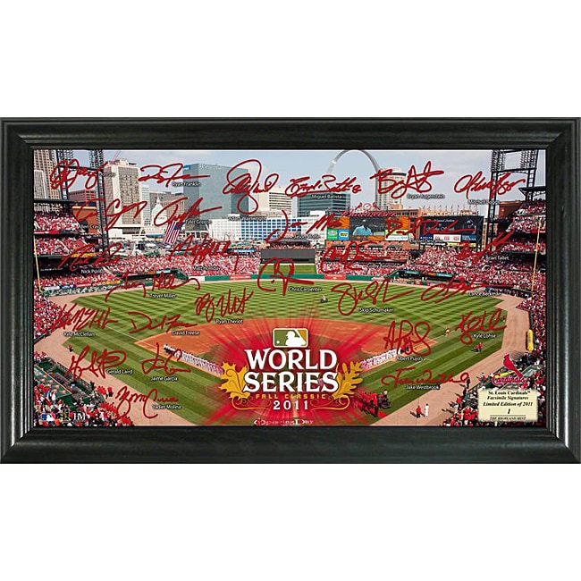 Highland Mint 2011 World Series St. Louis Cardinals Field Signature Framed Photo