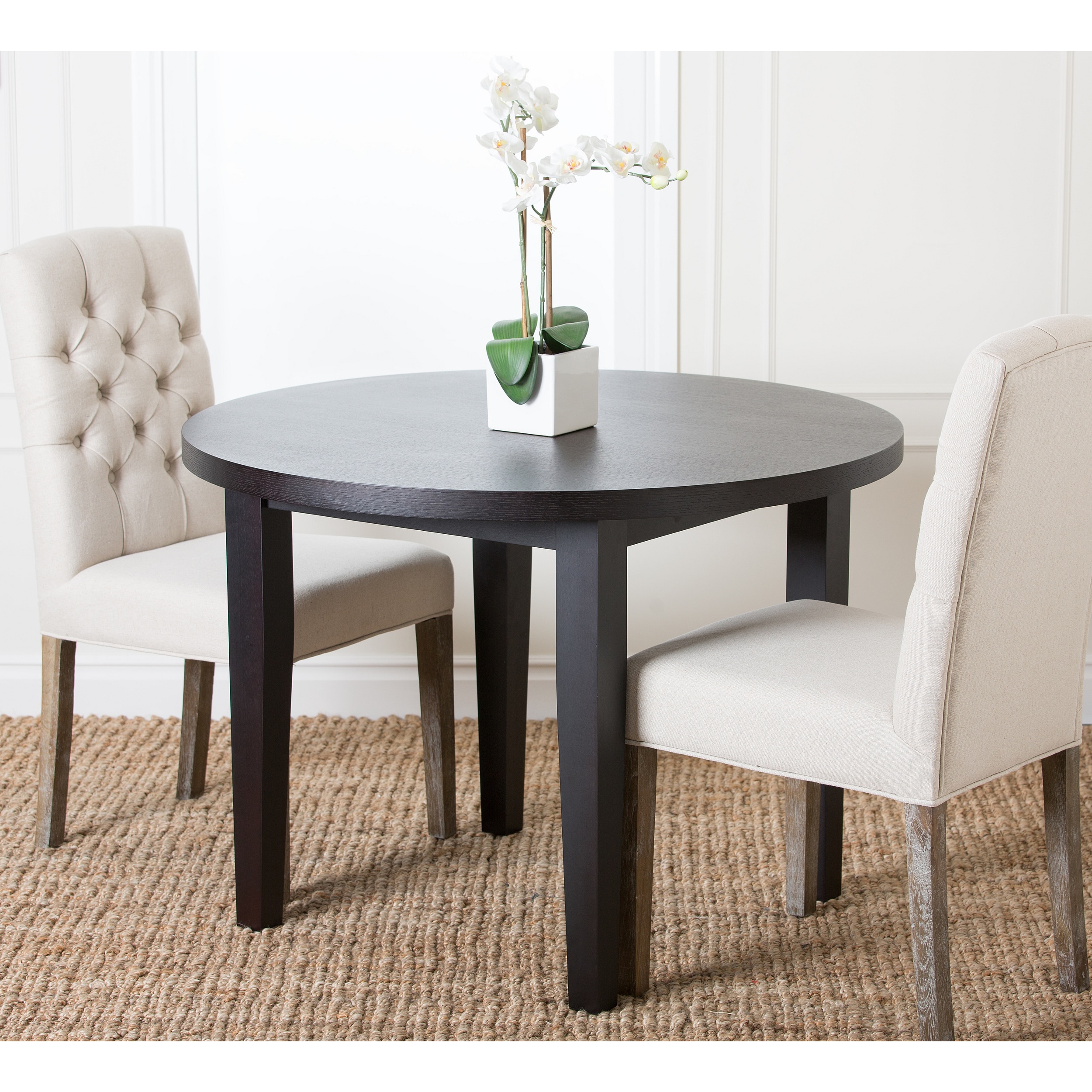 Abbyson Living Casablanca 42 inch Round Espresso Dining Table