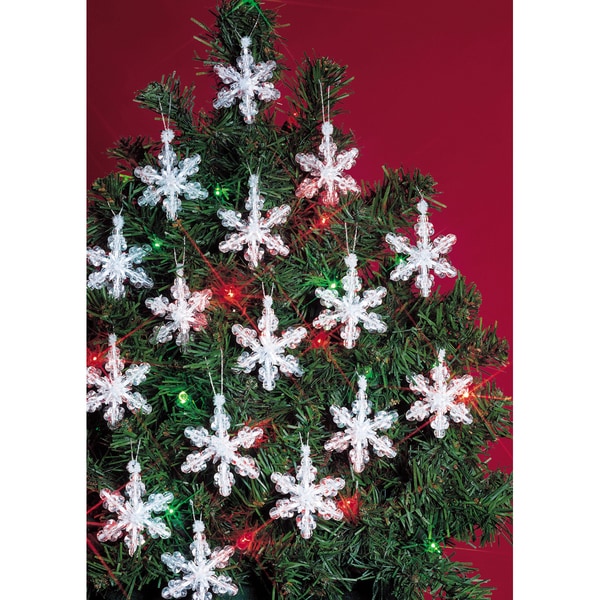 Mini Snowflakes Holiday Beaded Ornament Kit
