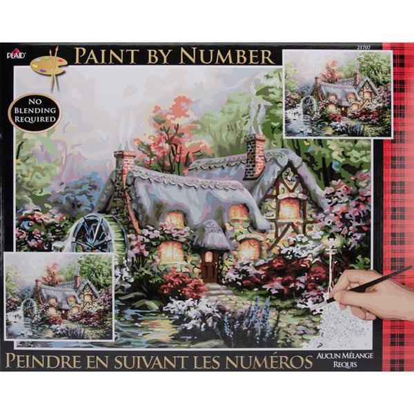 Plaid Paint By Number Kit - Cottage Mill