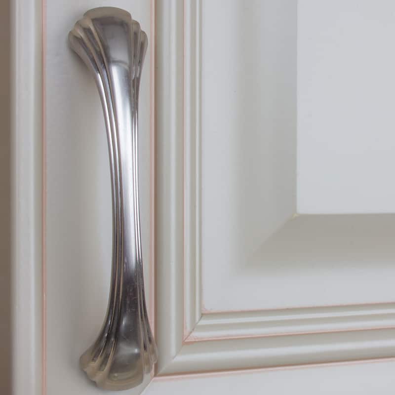 GlideRite 4.5-inch Satin Nickel Shell Cabinet Drawer Pulls (Pack of 25)