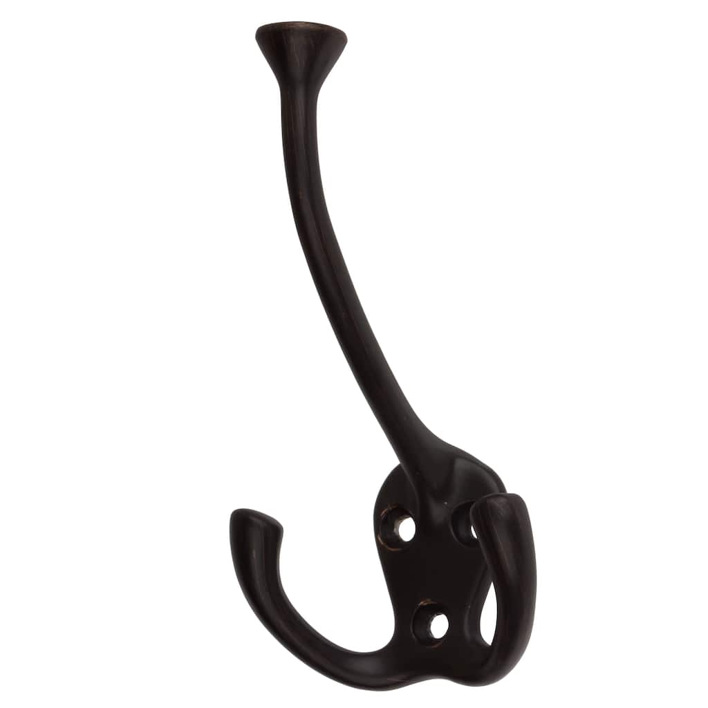 GlideRite Oil Rubbed Bronze Coat Tri-Hooks (Case of 25)