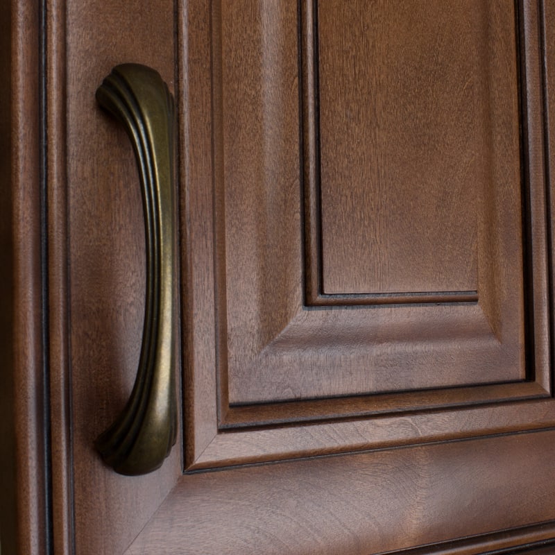 GlideRite 4.5-inch Antique Brass Shell Cabinet Drawer Pulls (Pack of 25)