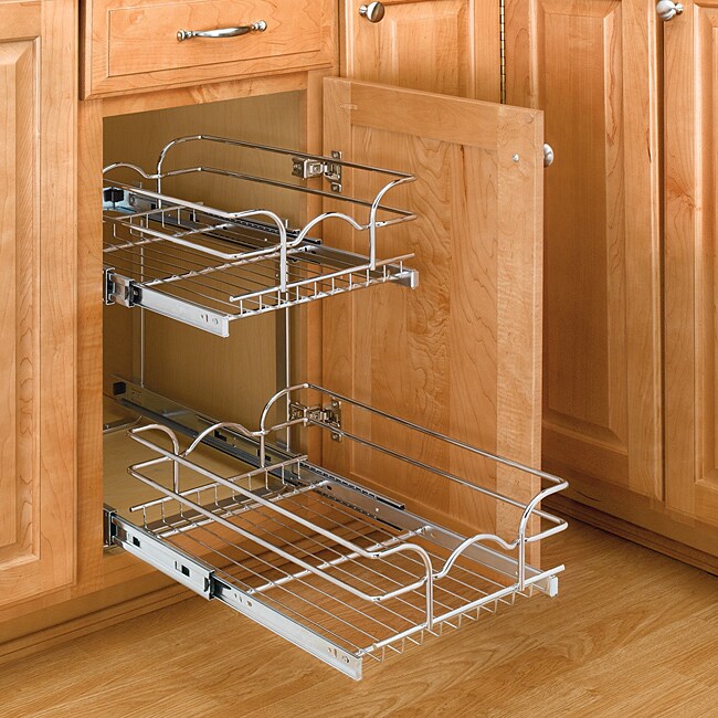 Rev A Shelf 5WB2 1222 CR Small 2 tier Chrome Basket