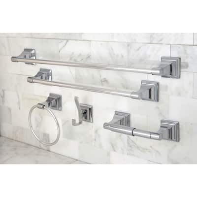 Kingston Brass Chrome 5-piece Bathroom Accessory Set