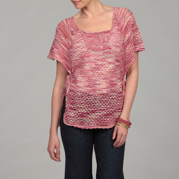 Jessica Simpson Junior's Sangria Crocheted Tie Detail Top FINAL SALE