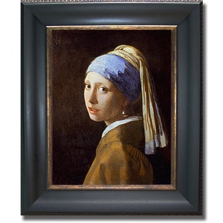 Vermeer - Girl with a Pearl Earring Framed Canvas