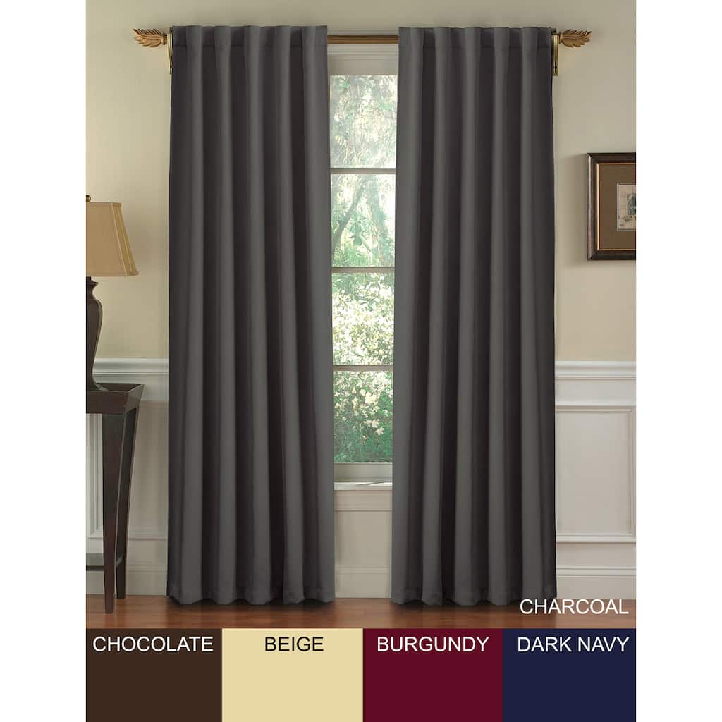 Posh Insulated Blackout 95-inch Curtain Panel Pair - 52 x 95
