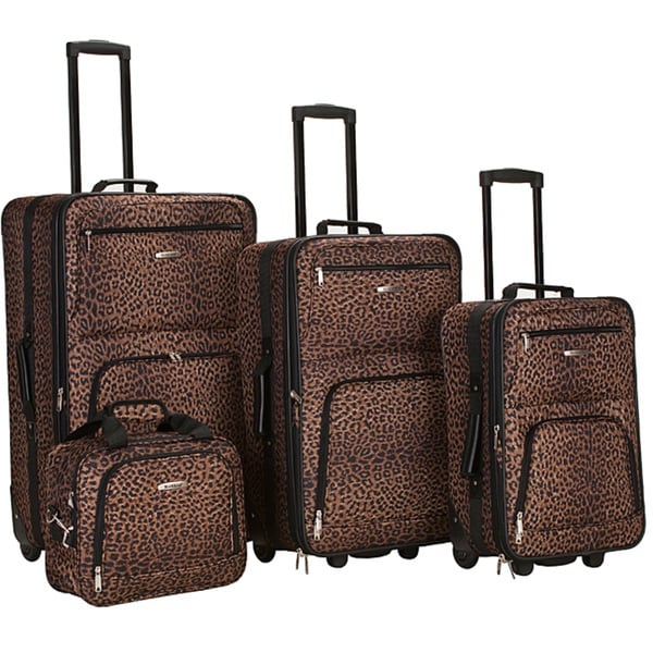 leopard luggage