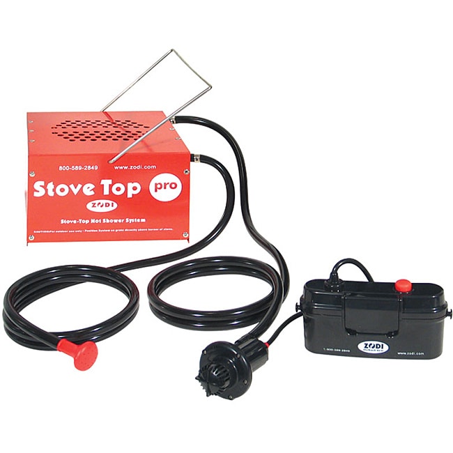 Zodi Stove Top Pro Red/Black Portable Hot Water Heater Camping Gear ...