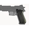 Hogue Sig P220 Single Action Checkered Aluminum Black Grip Panels