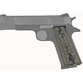 Hogue OD Green Camo Government G-10 Checkered Flat Mainspring Magrip Kit