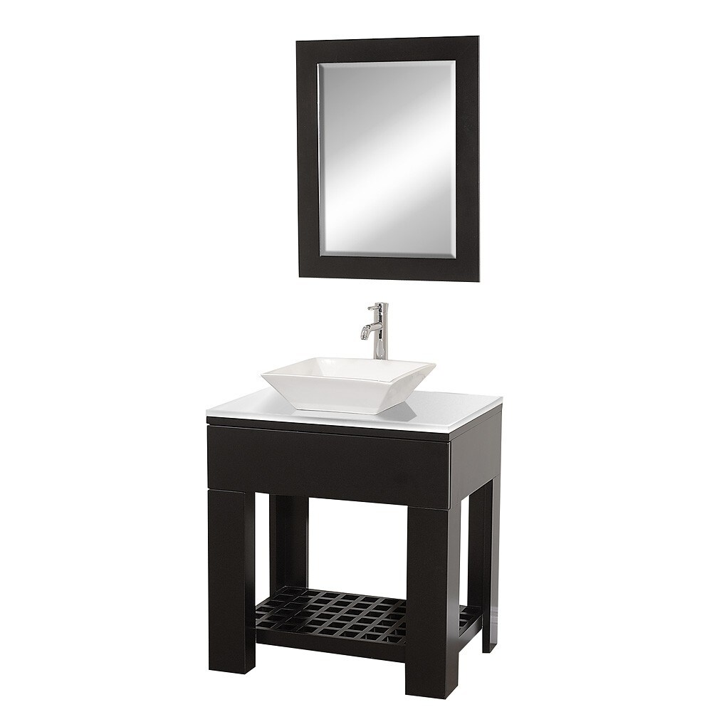 Wyndham Collection Zen II Espresso 30-inch Single Bathroom Vanity Set