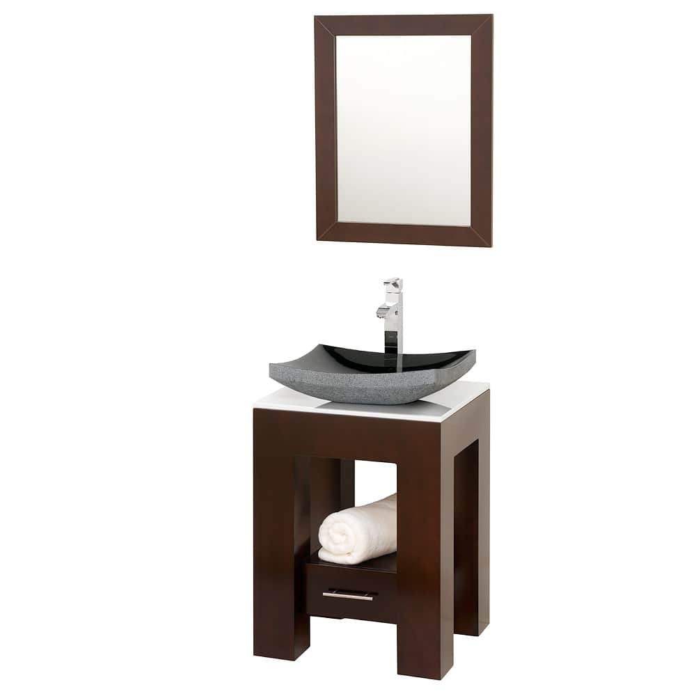 Wyndham Collection Amanda Espresso 22-inch Single Bathroom Vanity Set
