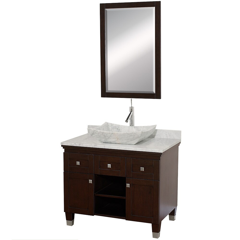 Wyndham Collection Premiere Espresso 36 Inch Solid Oak Single Wyndham Collection Premiere X27 Espresso 36 Inch Solid Oak Single Bathroom Vanity