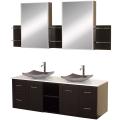 Wyndham Collection Avara Espresso 60-inch Double Bathroom Vanity Set
