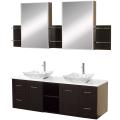 Wyndham Collection Avara 60-inch Espresso Double Bathroom Vanity Set