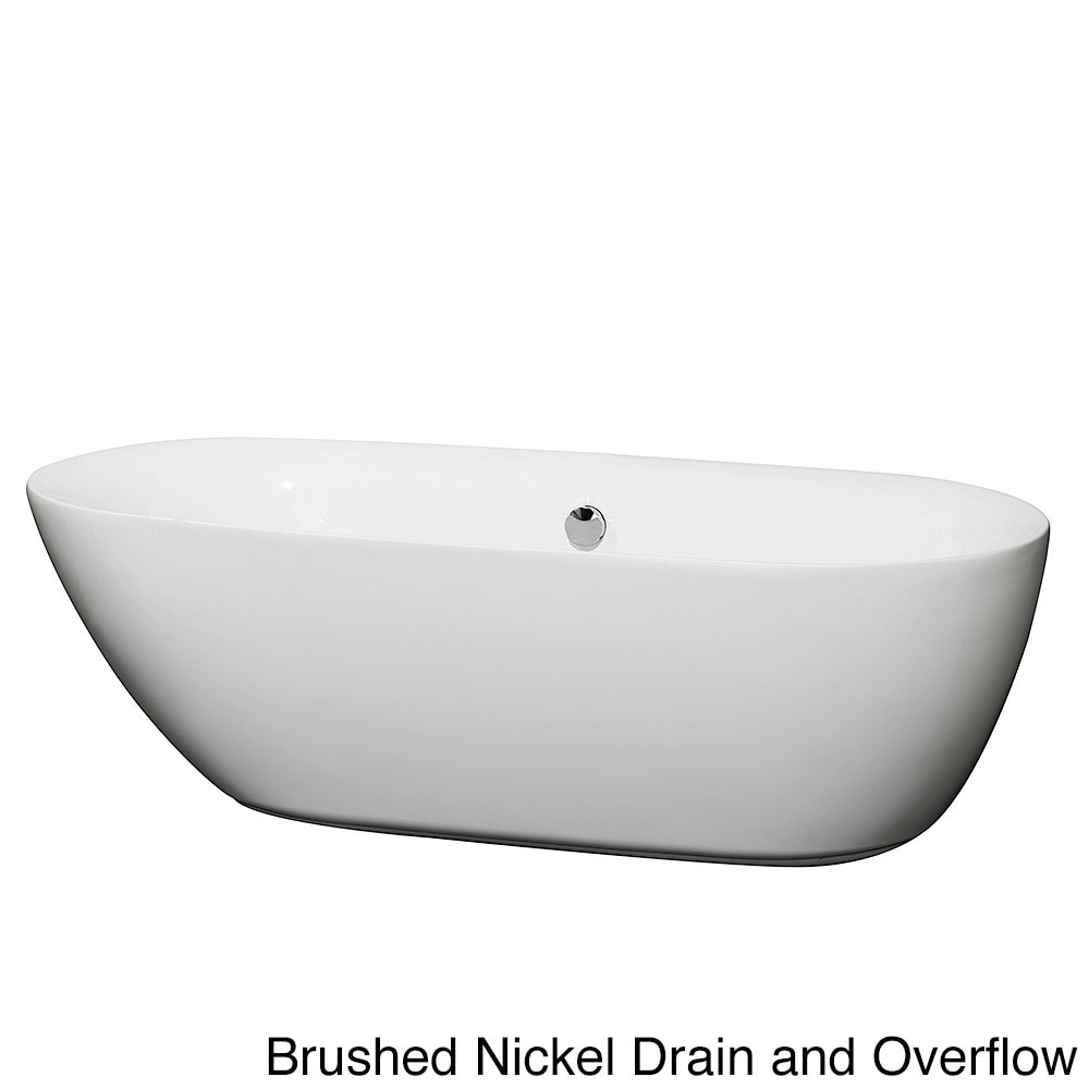 Wyndham Collection Melissa Free Standing Soaking Bathtub