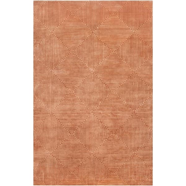 Hand-knotted Elko Geometric Wool Area Rug - 5' x 8'