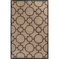 Hand-tufted Oscar Black Wool Area Rug - 8' x 10'