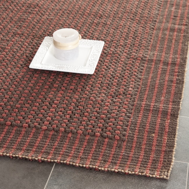 Handwoven Loop Jute Brown Rug (8 X 10)