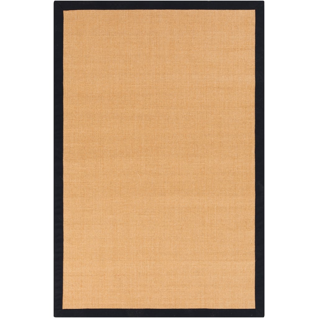 Woven Town Sisal and Navy Cotton Border Area Rug - 4' x 6'