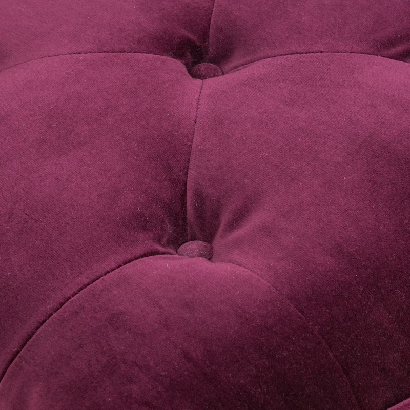 Jeremy Tufted Fabric Ottoman by Christopher Knight Home
