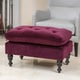 preview thumbnail 6 of 6, Jeremy Tufted Fabric Ottoman by Christopher Knight Home