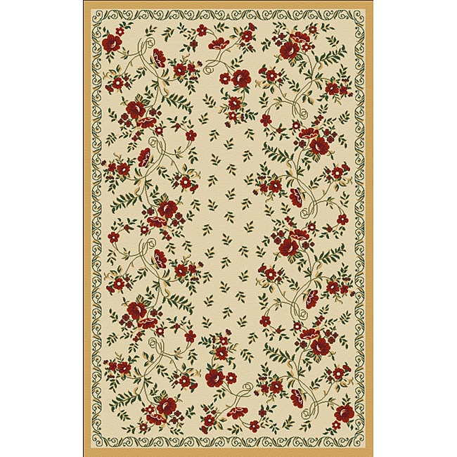 Woven Viscose Anemone Gold Accent Rug (33 X 47)