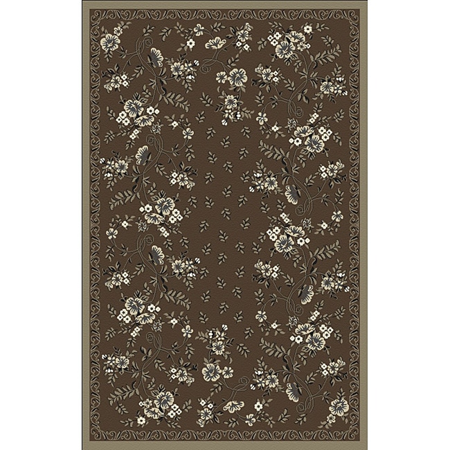 Woven Viscose Anemone Umber Accent Rug (33 X 47)